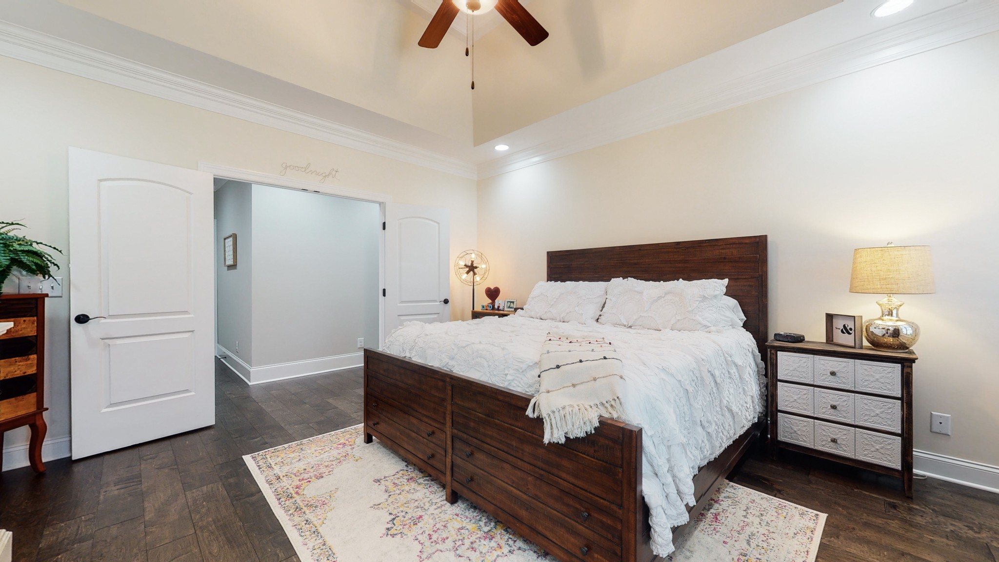 3908 Old Murfreesboro Road West Lebanon, TN 37090 - Photo 27 of 33 a bed room with a bed and a ceiling fan