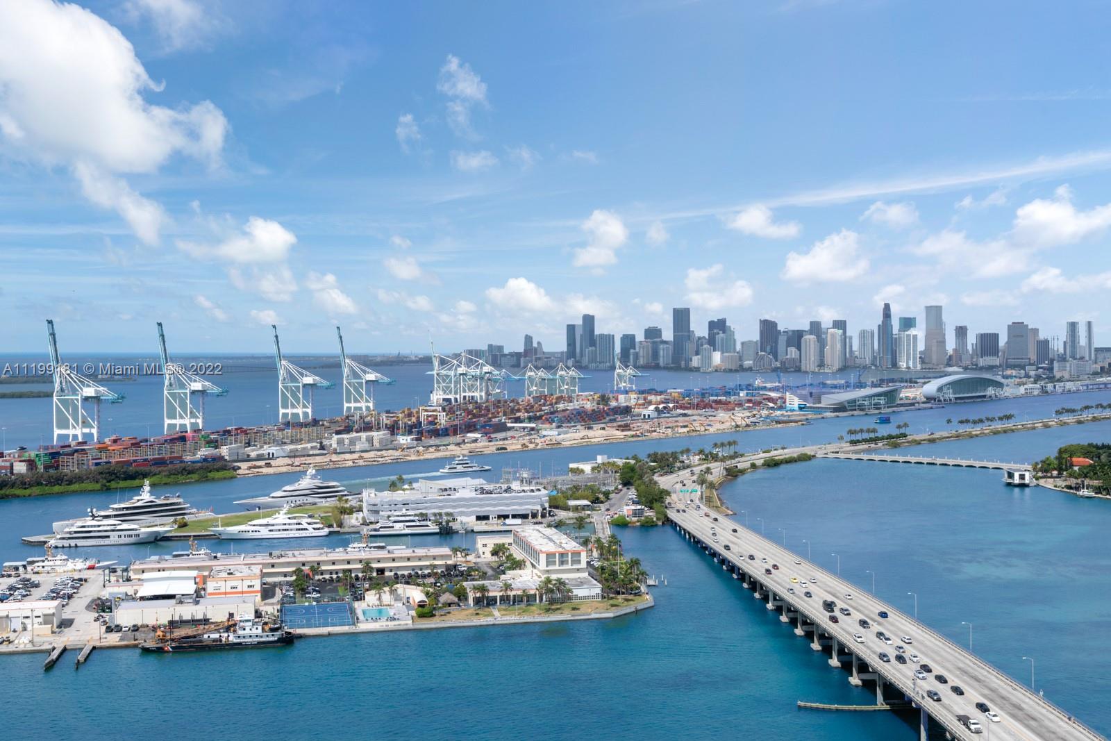 450 Alton Road, Unit 3303 Miami Beach, FL 33139 - Photo 19 of 35 a city view with lot of high rise buildings