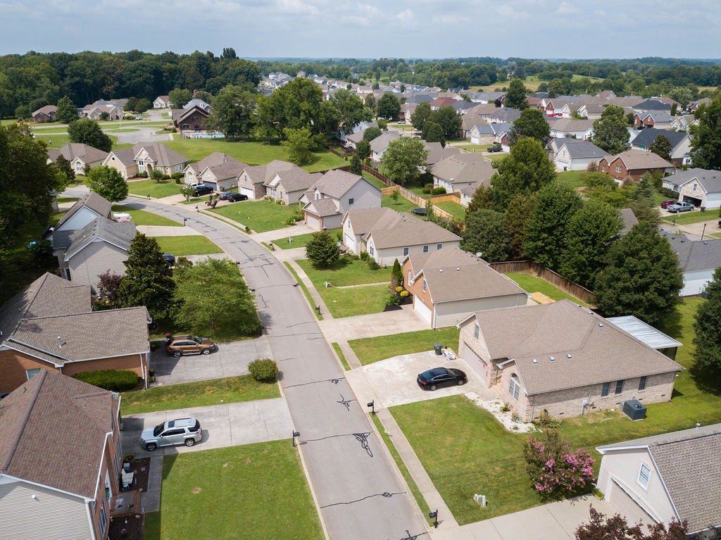 165 Foxrun Springfield, TN 37172 - Photo 51 of 62 an aerial view of residential houses with outdoor space and parking