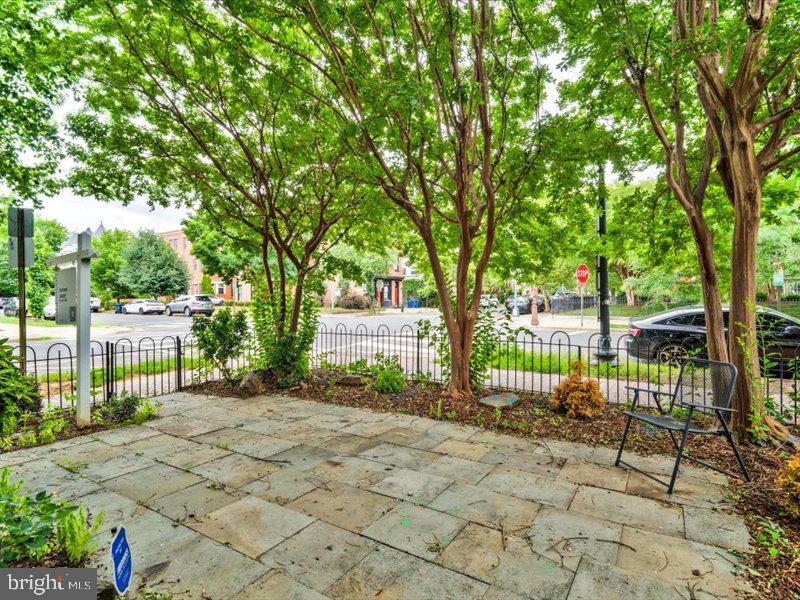 1200 D Street Northeast Washington, DC 20002 - Photo 42 of 47 Serene patio embraced by lush greenery.