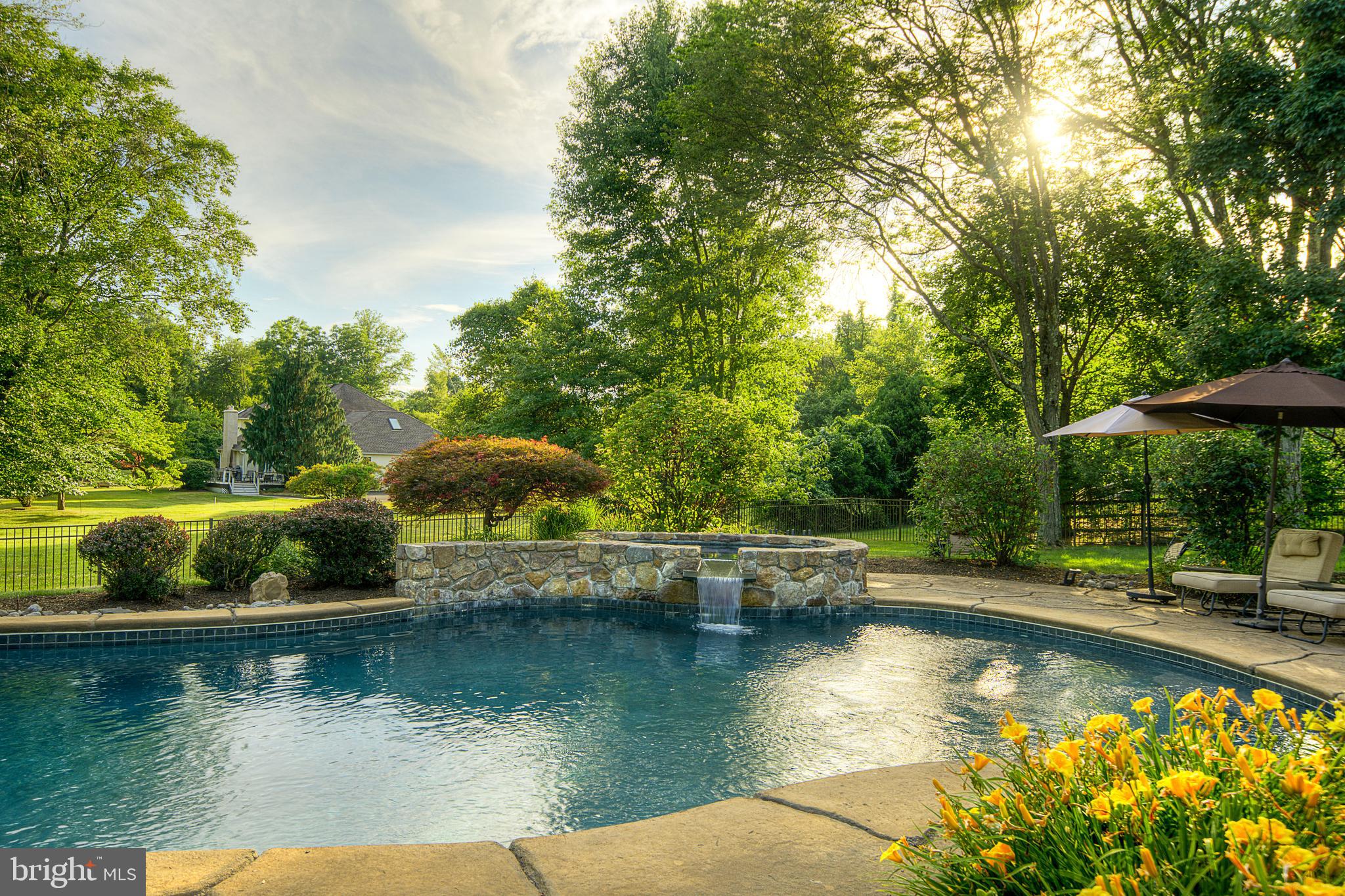 1233 Keisel Lane Ambler, PA 19002 - Photo 2 of 46 8 Ft. Gas Heated Pool with Stone Spa