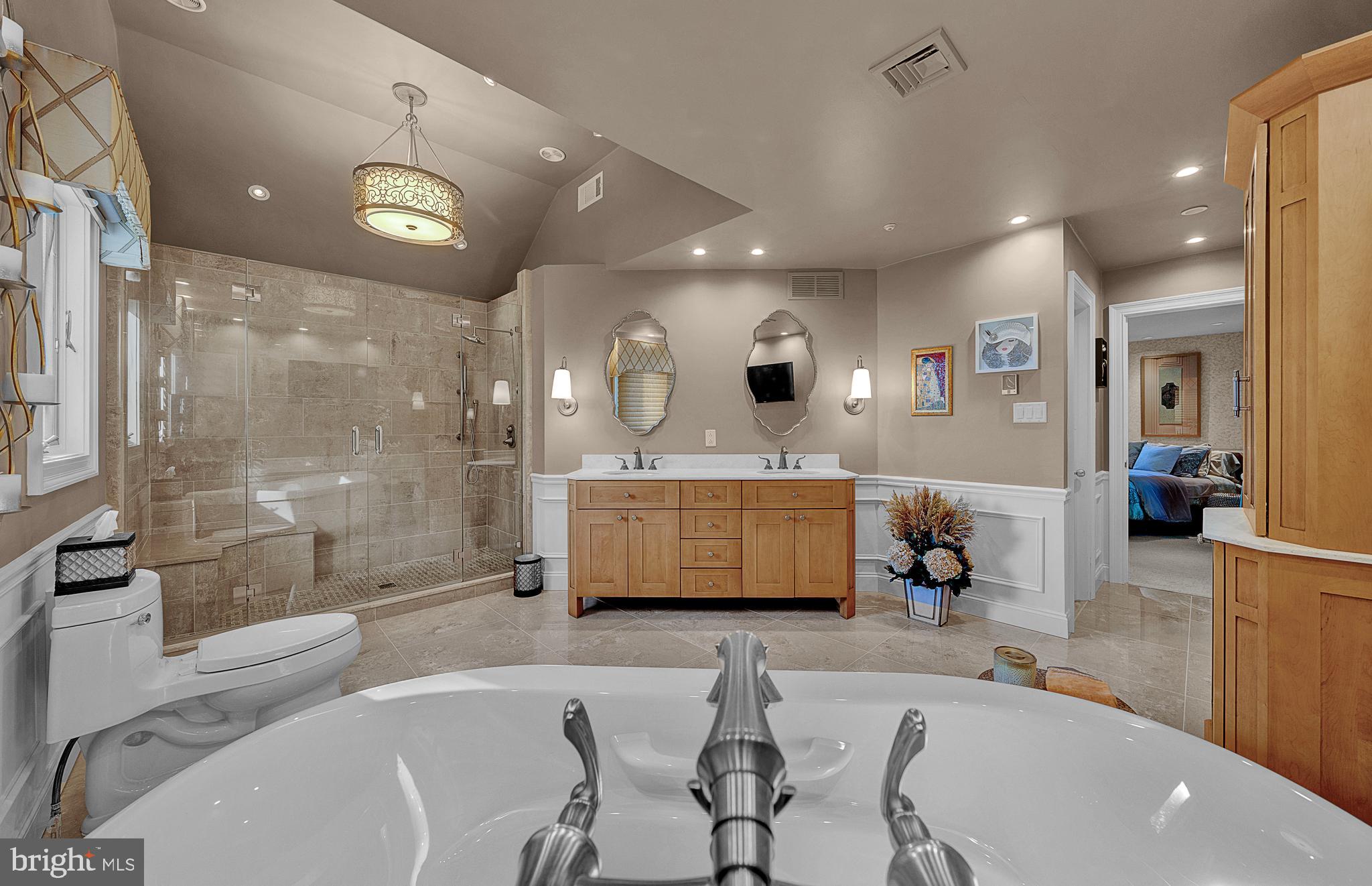 1233 Keisel Lane Ambler, PA 19002 - Photo 24 of 46 Primary Bath with Radiant Heated Floors