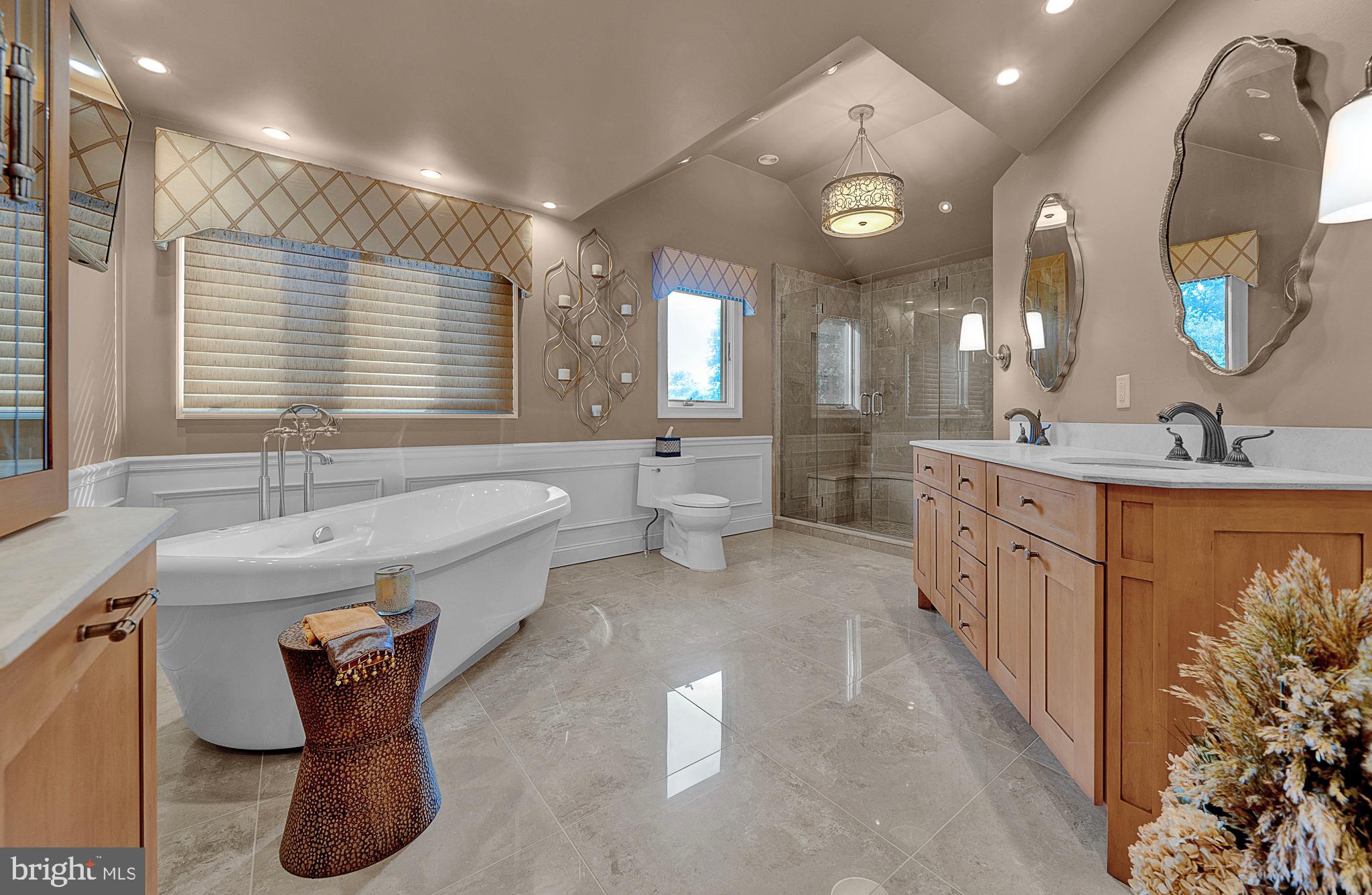 1233 Keisel Lane Ambler, PA 19002 - Photo 27 of 46 Large Soaking Jetted Tub and Separate Shower