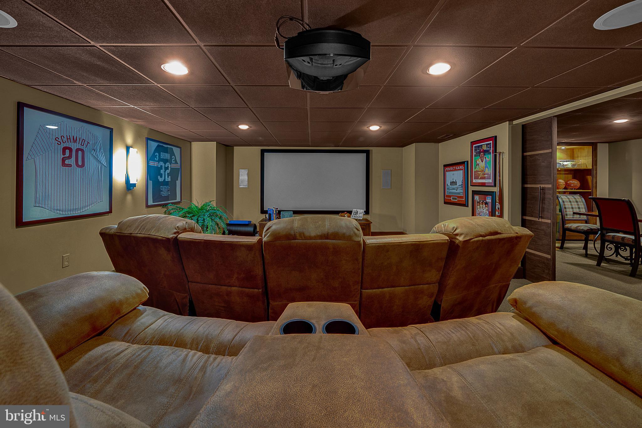 1233 Keisel Lane Ambler, PA 19002 - Photo 35 of 46 Media Room with 5 Theatre Seats