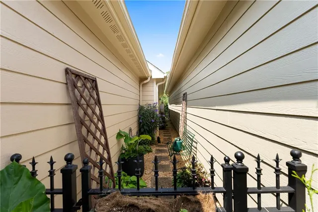 a view of front door