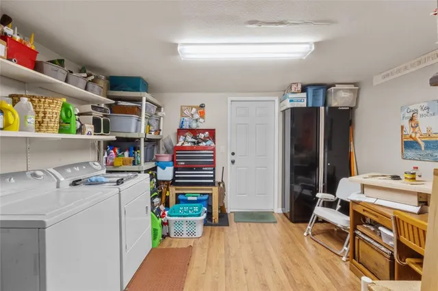 a room with storage and utility