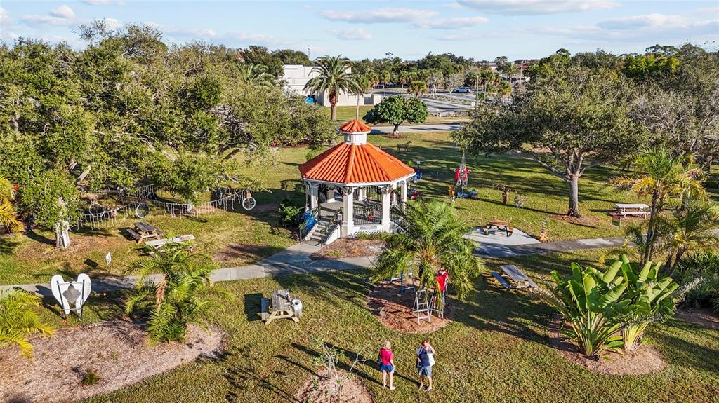 420 Pensacola Road Venice, FL 34285 - Photo 38 of 40 an aerial view of a house with a yard basket ball court and outdoor seating