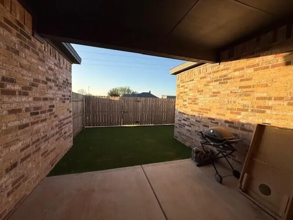 a view of outdoor space and seating area