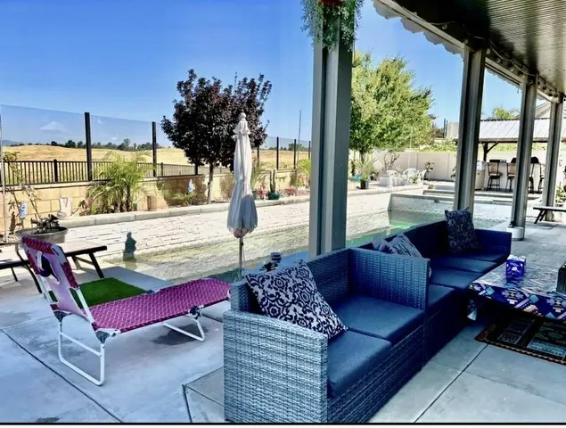 a view of balcony and patio