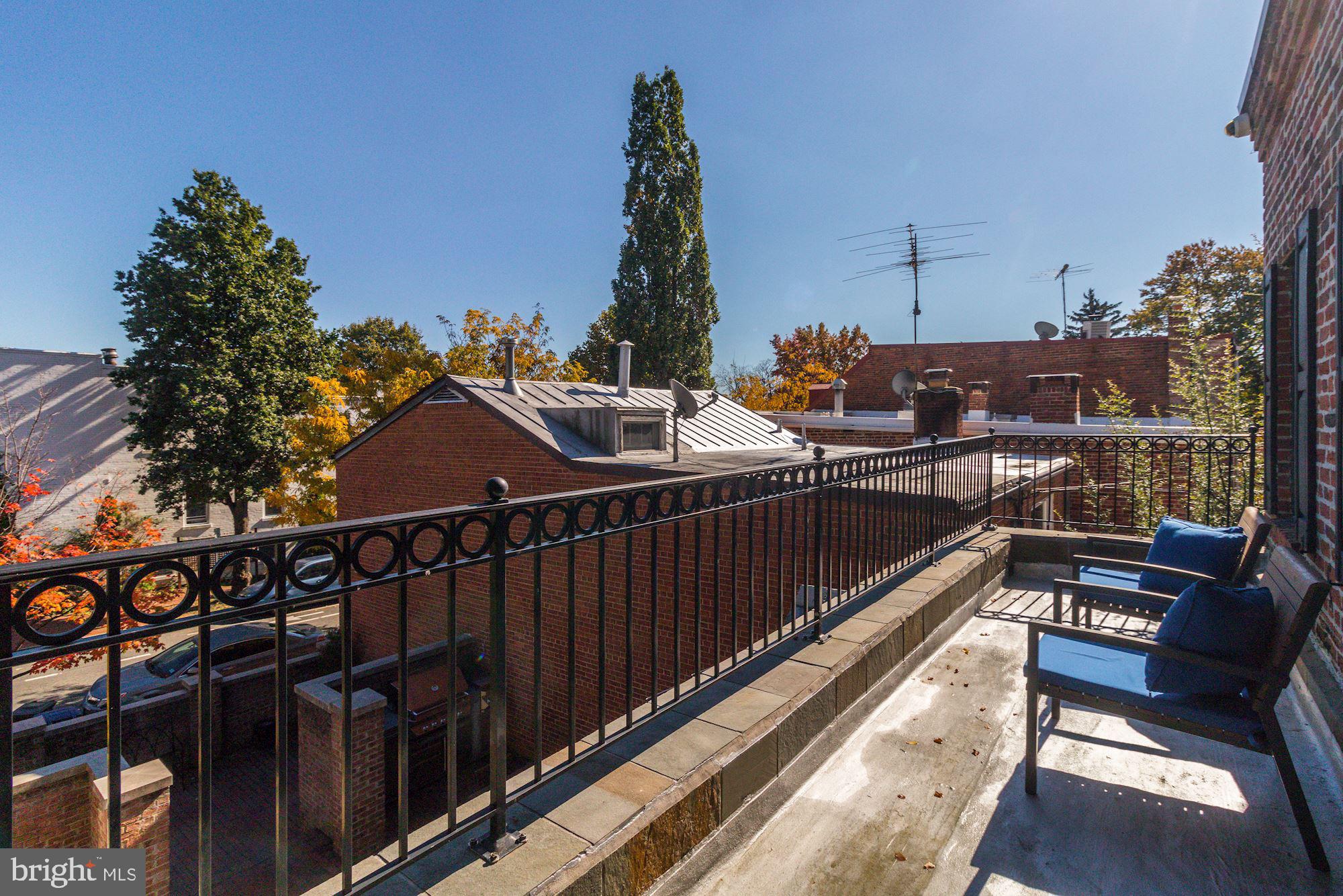 3300 Q Street Northwest Washington, DC 20007 - Photo 16 of 35 Master Bedroom Balcony