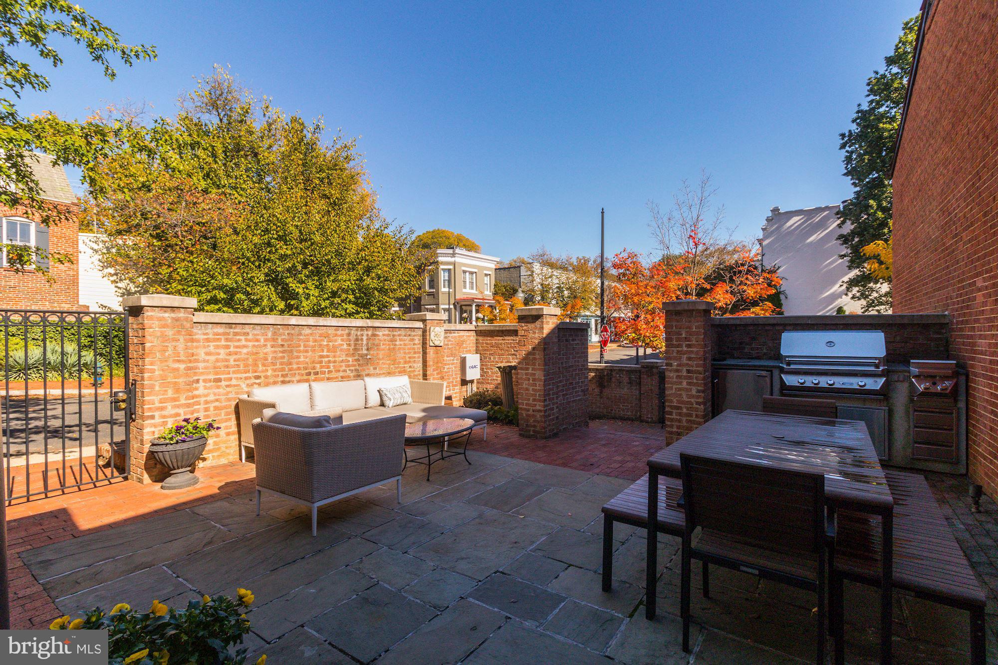 3300 Q Street Northwest Washington, DC 20007 - Photo 27 of 35 Private Patio with Outdoor Kitchen
