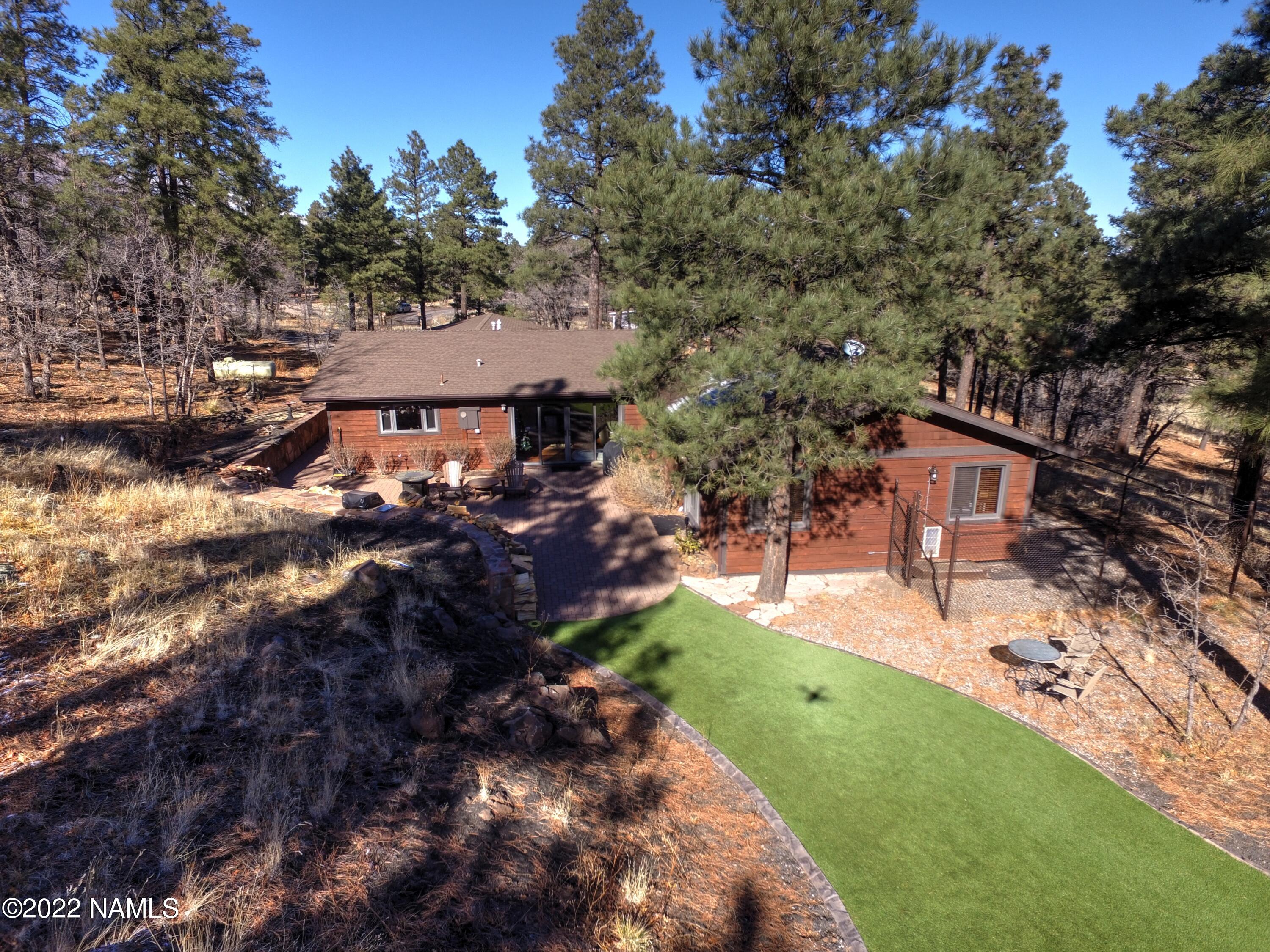 5400 Lindsey Road Flagstaff, AZ 86004 - Photo 25 of 34 Drone Back Yard