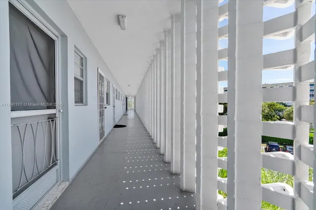 a view of hallway with stair