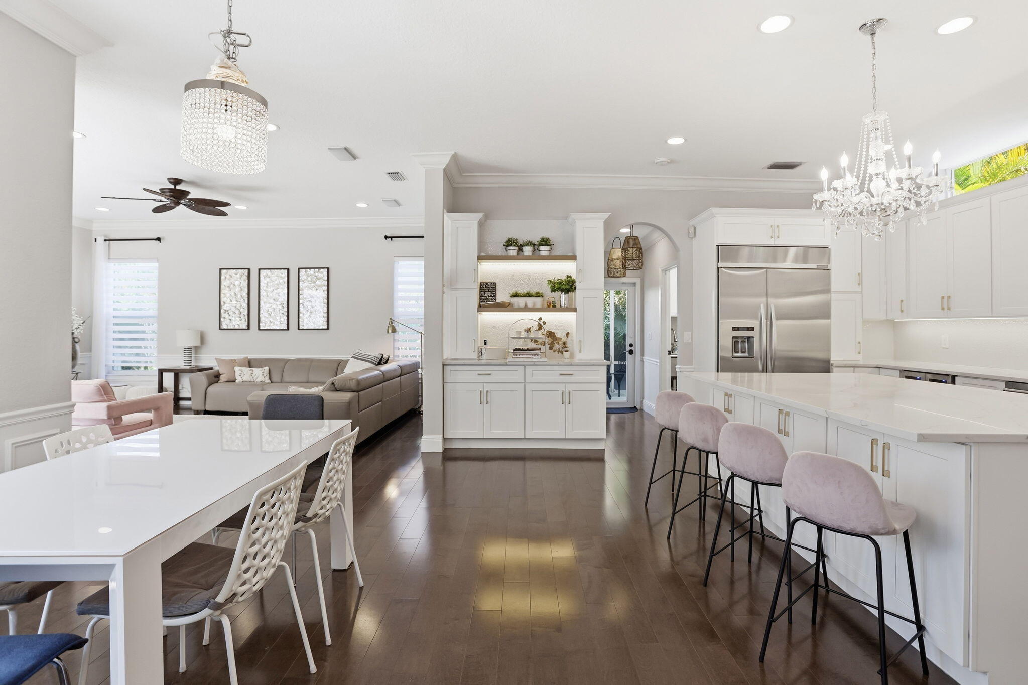 375 Southwest 16th Street Boca Raton, FL 33432 - Photo 11 of 42 a view of a dining room with furniture and wooden floor