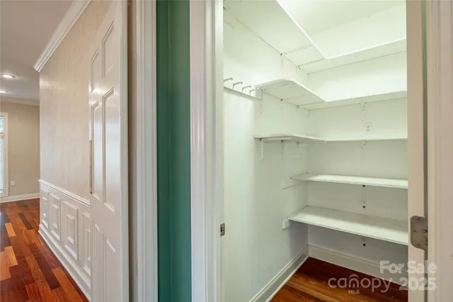 a room with storage and utility