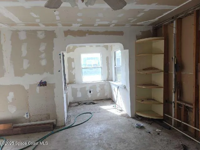 a view of an empty room