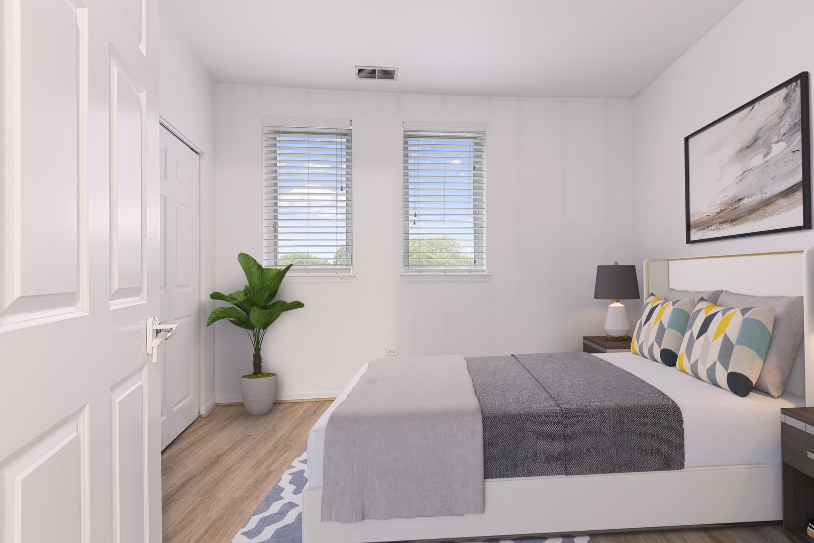 7738 North Sheridan Road, Unit 4R Chicago, IL 60626 - Photo 11 of 18 a bedroom with bed and wooden floor