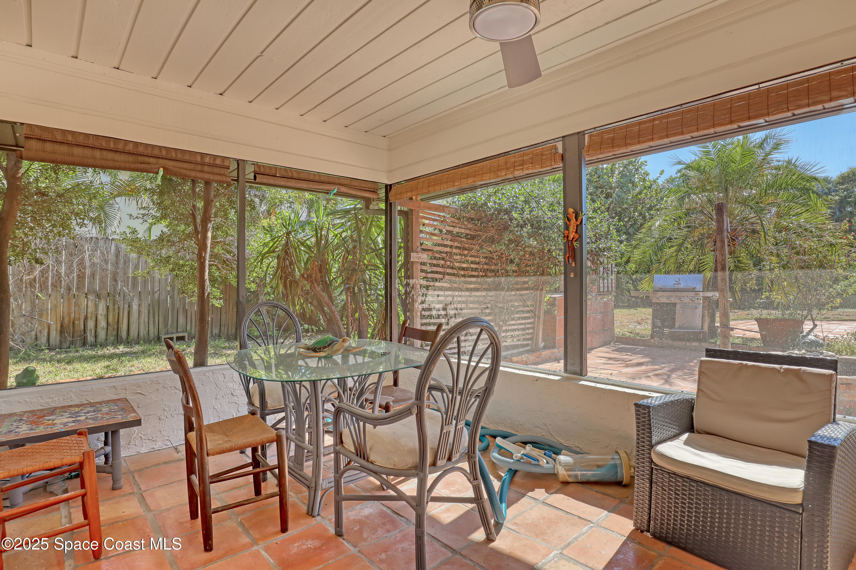235 Sand Dollar Road Indialantic, FL 32903 - Photo 46 of 64 a view of a dining room with furniture window and outside view