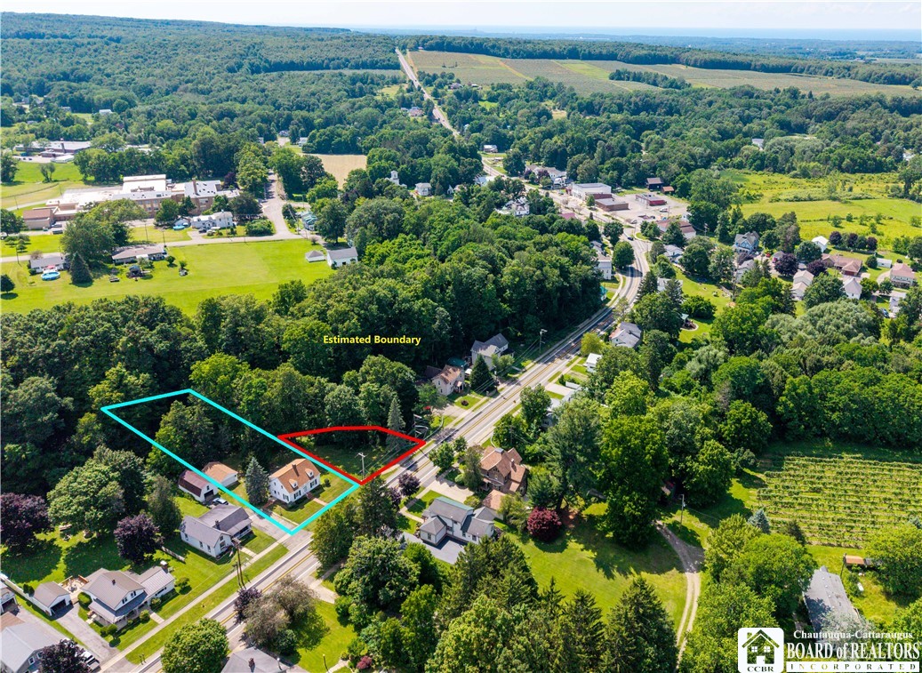 17 Lodi Street Hanover, NY 14062 - Photo 4 of 33 Forestville aerial view and lot position