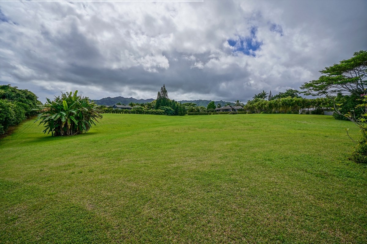 4327 Kapuna Road, Unit 2 Kilauea, HI 96754 - Photo 26 of 30 a view of a big yard with a house in the background