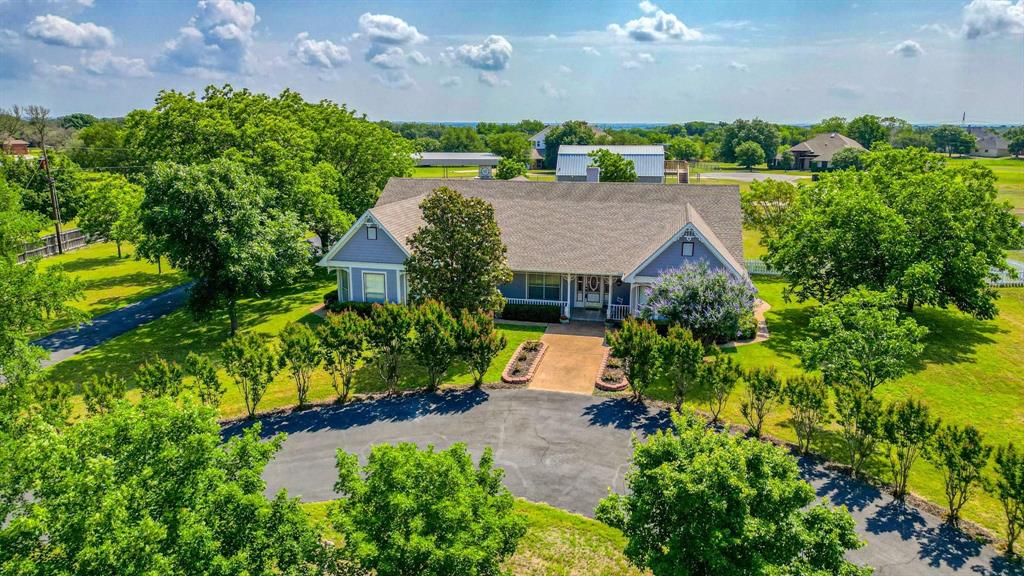 Aerial view of front of property