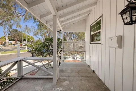 a view of a porch with furniture