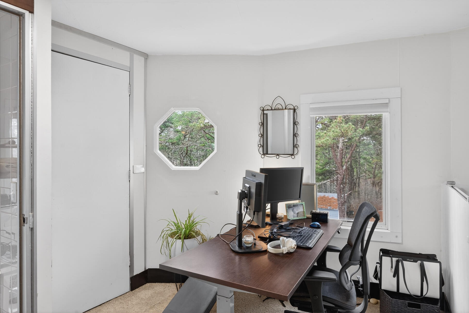 19 Old Bridge Road Truro, MA 02666 - Photo 18 of 27 a view of a workspace with furniture and a window