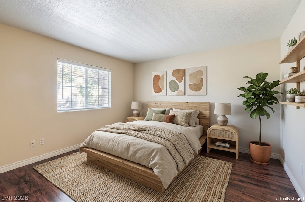 9070 Spring Mountain Road, Unit 104 Las Vegas, NV 89117 - Photo 13 of 27 Primary Bedroom, Virtually Staged