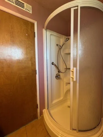 a view of backyard with green space