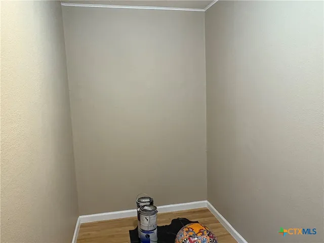 a small space with a sink