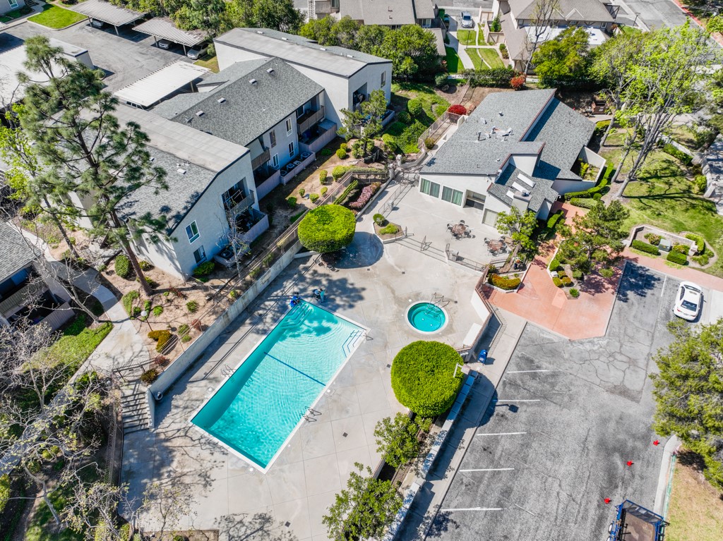 17068 Colima Road, Unit 274 Hacienda Heights, CA 91745 - Photo 12 of 14 an aerial view of a house with a swimming pool