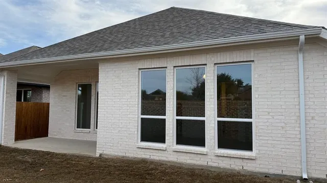 a front view of house with yard