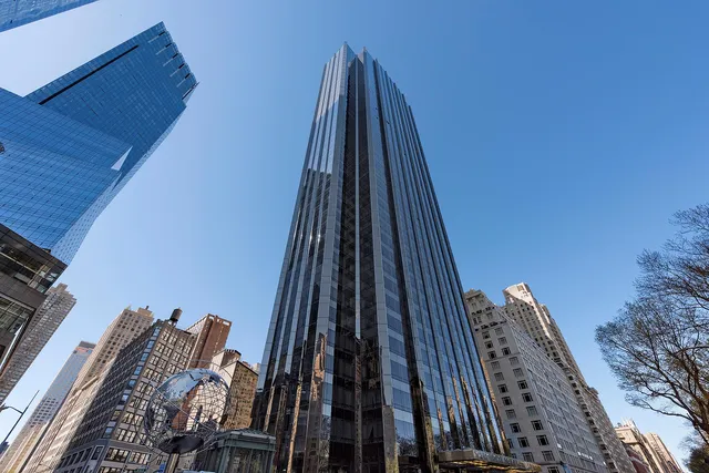 a view of city with tall buildings