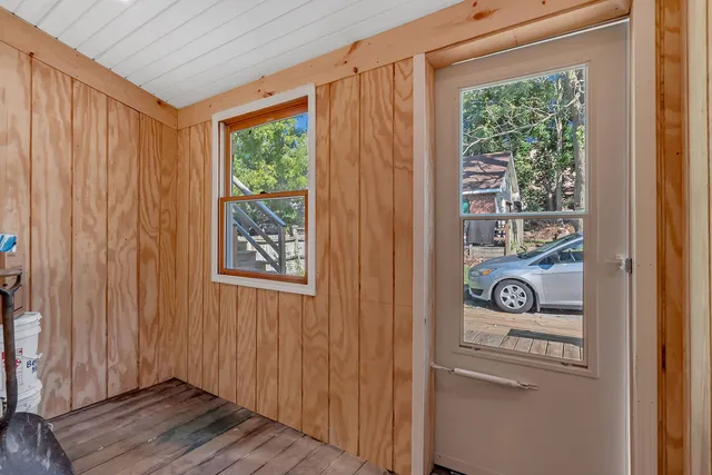 a view of front door