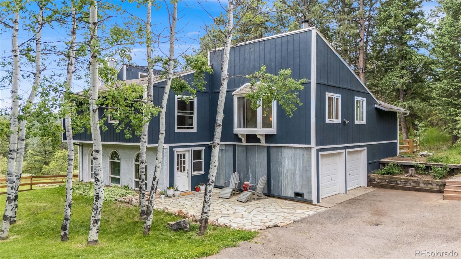 8783 Ault Lane Morrison, CO 80465 - Photo 2 of 40 a view of a house with backyard and sitting area