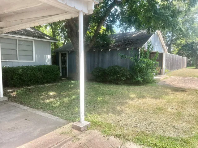 a view of outdoor space with garden