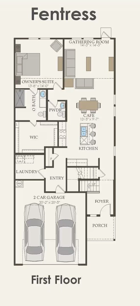 16177 Sepia Manor Street Conroe, TX 77302 - Photo 12 of 13 1st Floor plan