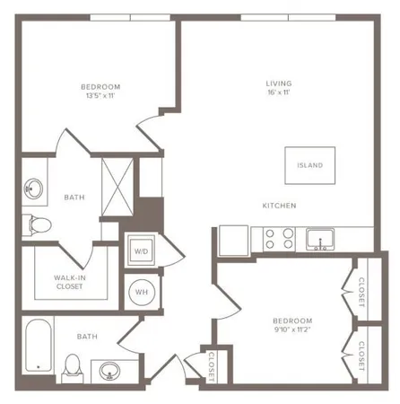 $2,523 | 95 8th Street Northwest, Unit 301, Atlanta, GA 30309
