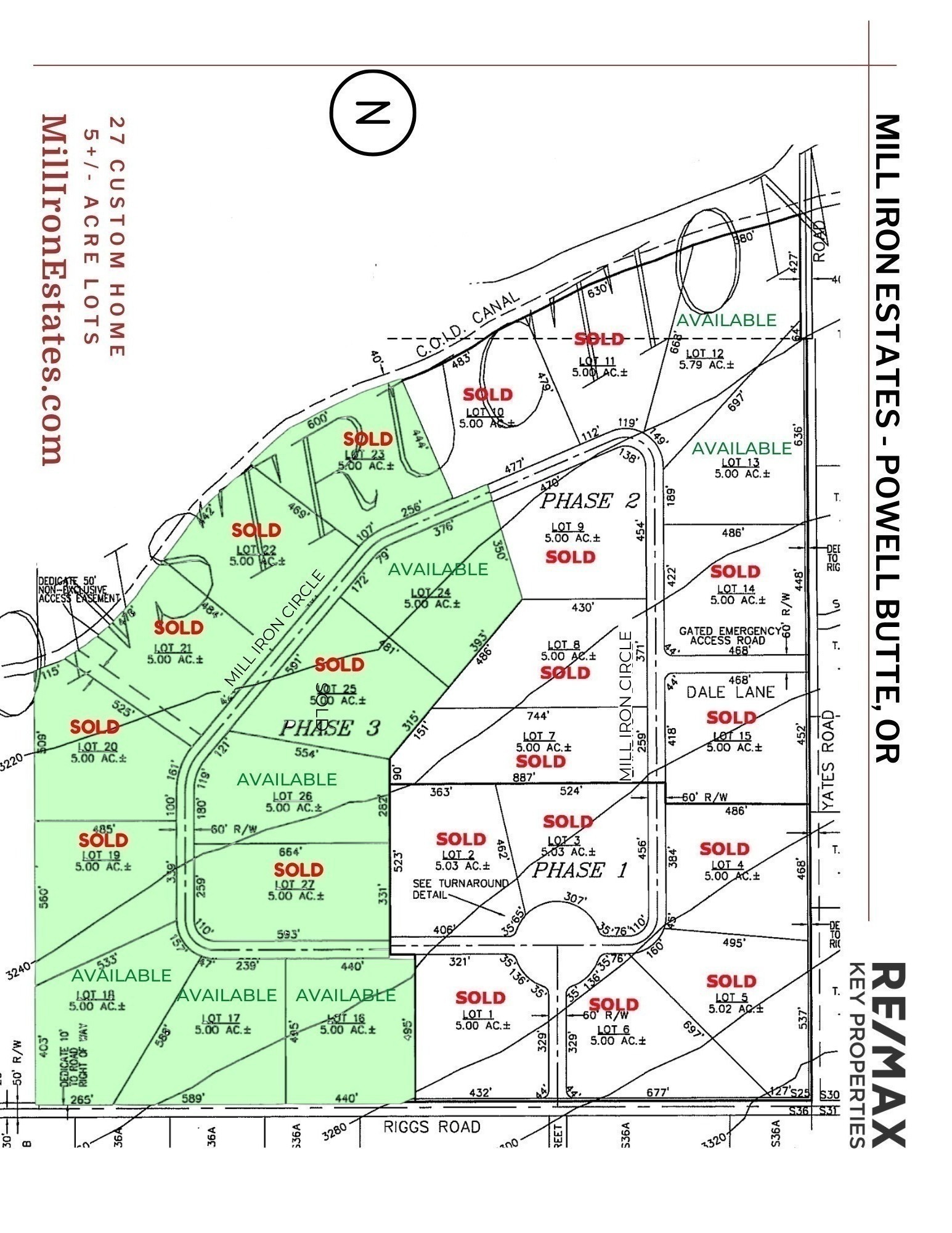 16 Southwest Mill Iron Circle Powell Butte, OR 97753 - Photo 25 of 25 Mill Iron Estate Map