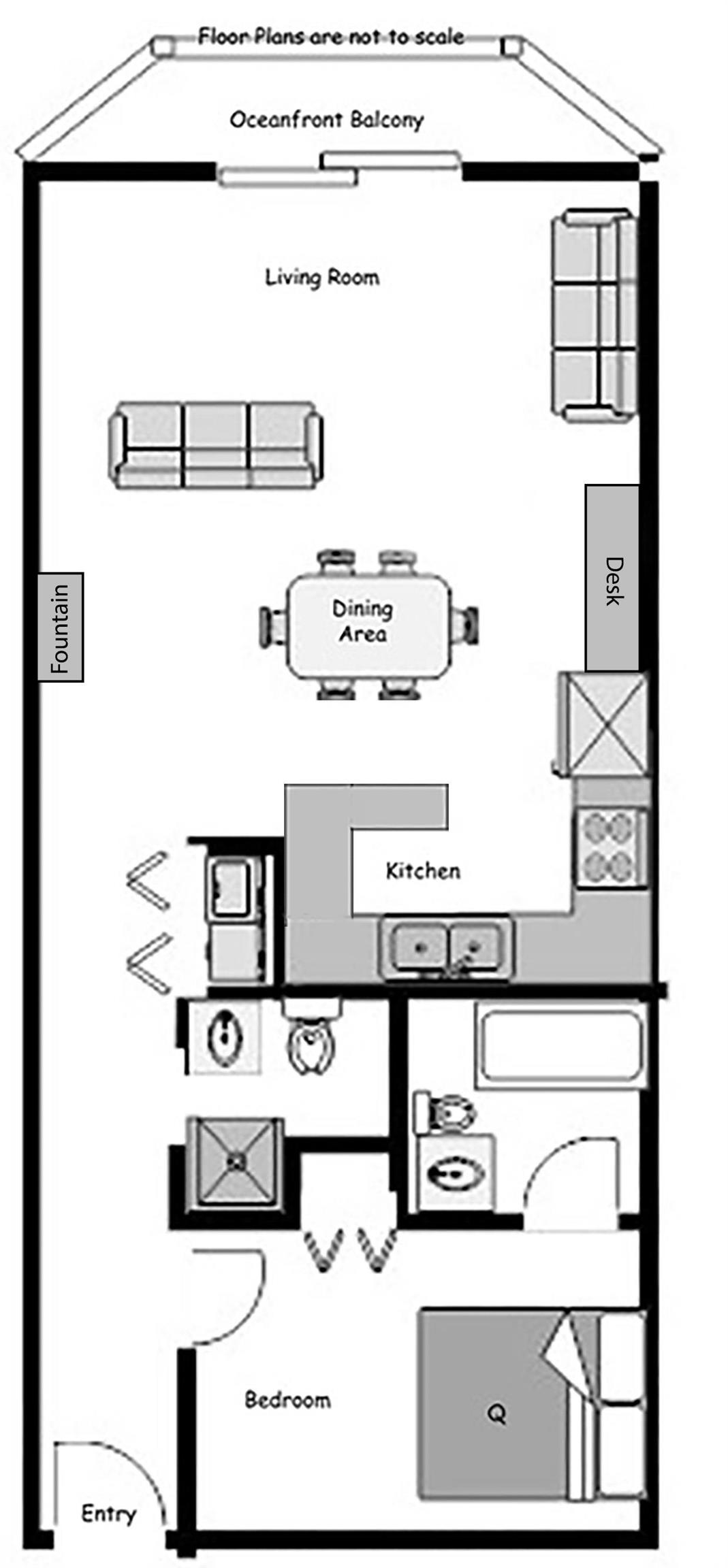 1012 North Waccamaw Drive, Unit 305 Murrells Inlet, SC 29576 - Photo 38 of 38 Floor plan / room layout