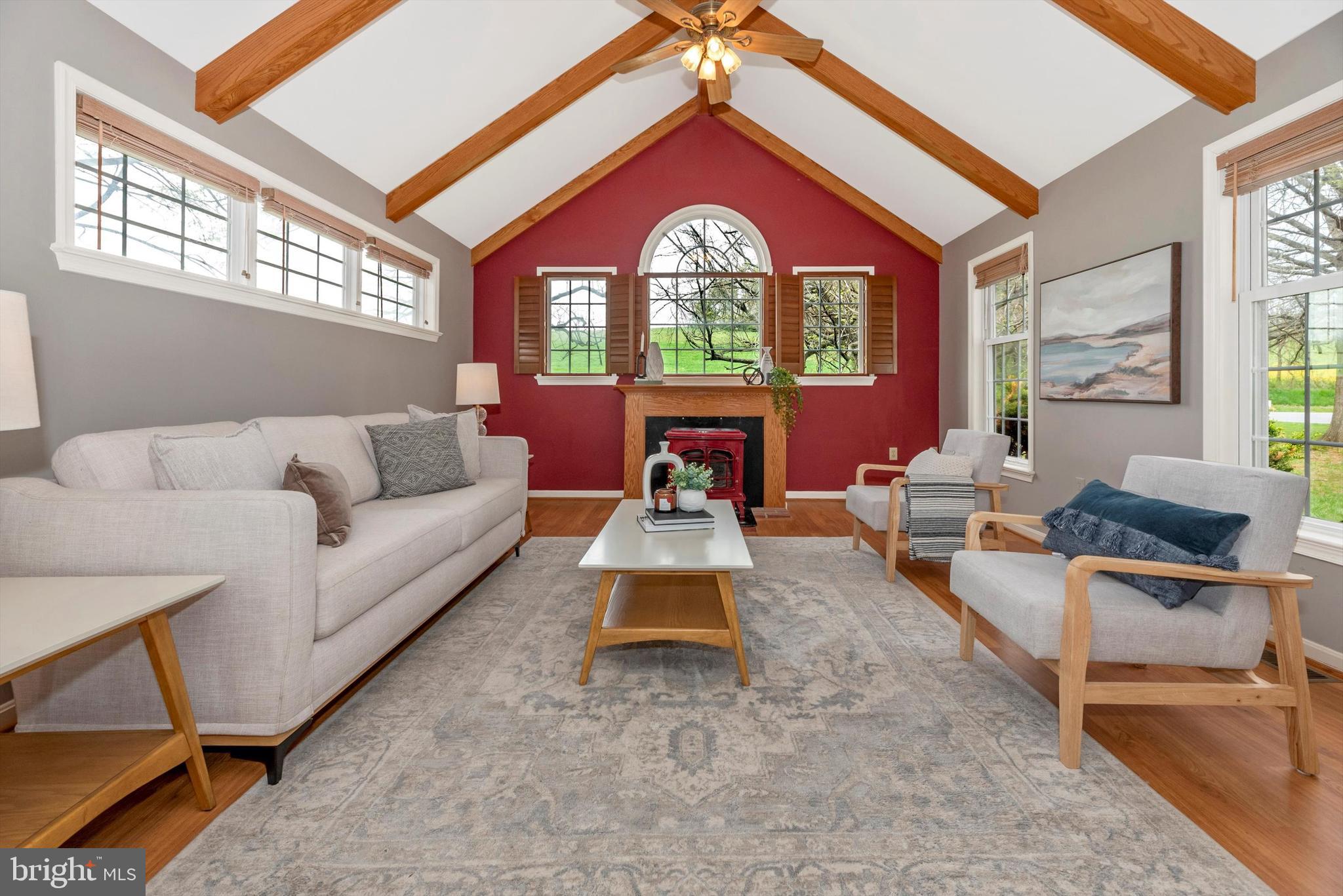 2801 Grandview Drive Middletown, MD 21769 - Photo 14 of 59 a living room with furniture fireplace and a large window