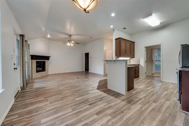 a view of kitchen appliances and a windows