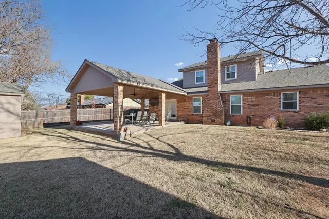 a backyard of a house