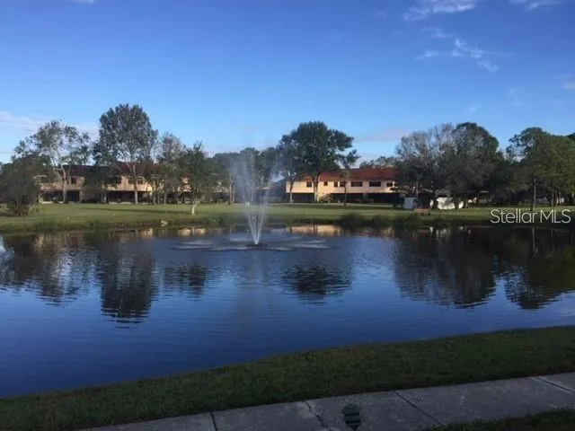 a view of a patio with a couch