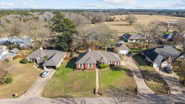 a view of a lake with houses