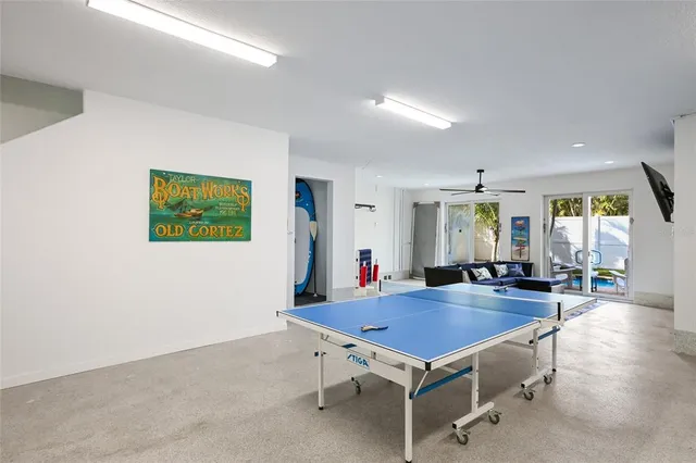 a view of outdoor seating space