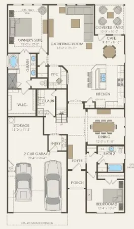 a view of a house with a yard and sitting area