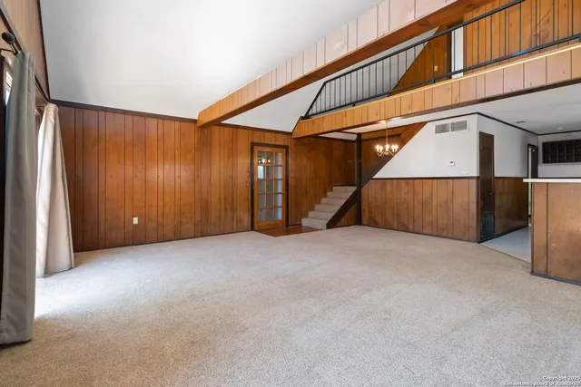 a view of an empty room