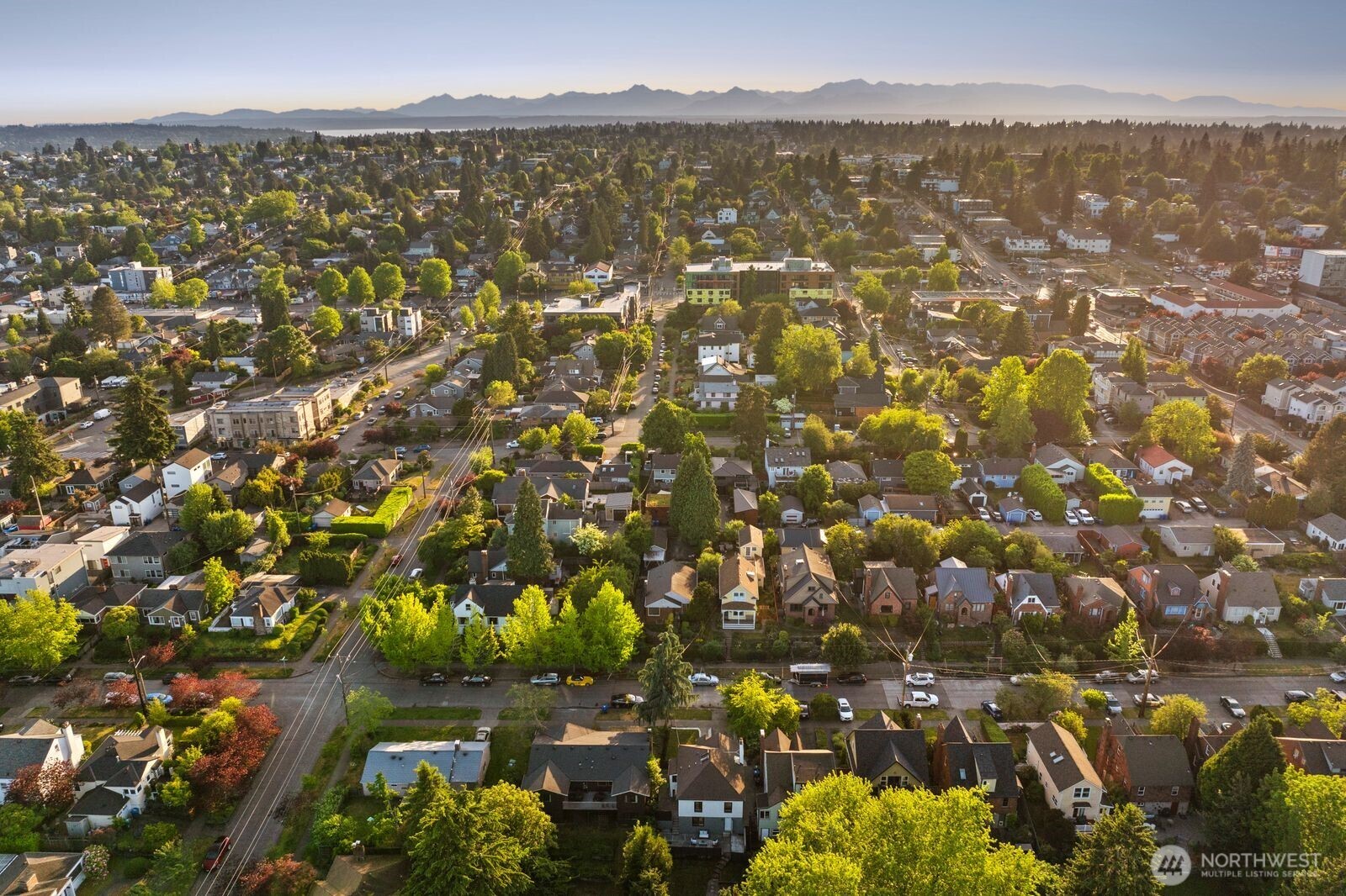 8216 Interlake Avenue North Seattle, WA 98103 - Photo 35 of 36 an aerial view of residential building with parking space