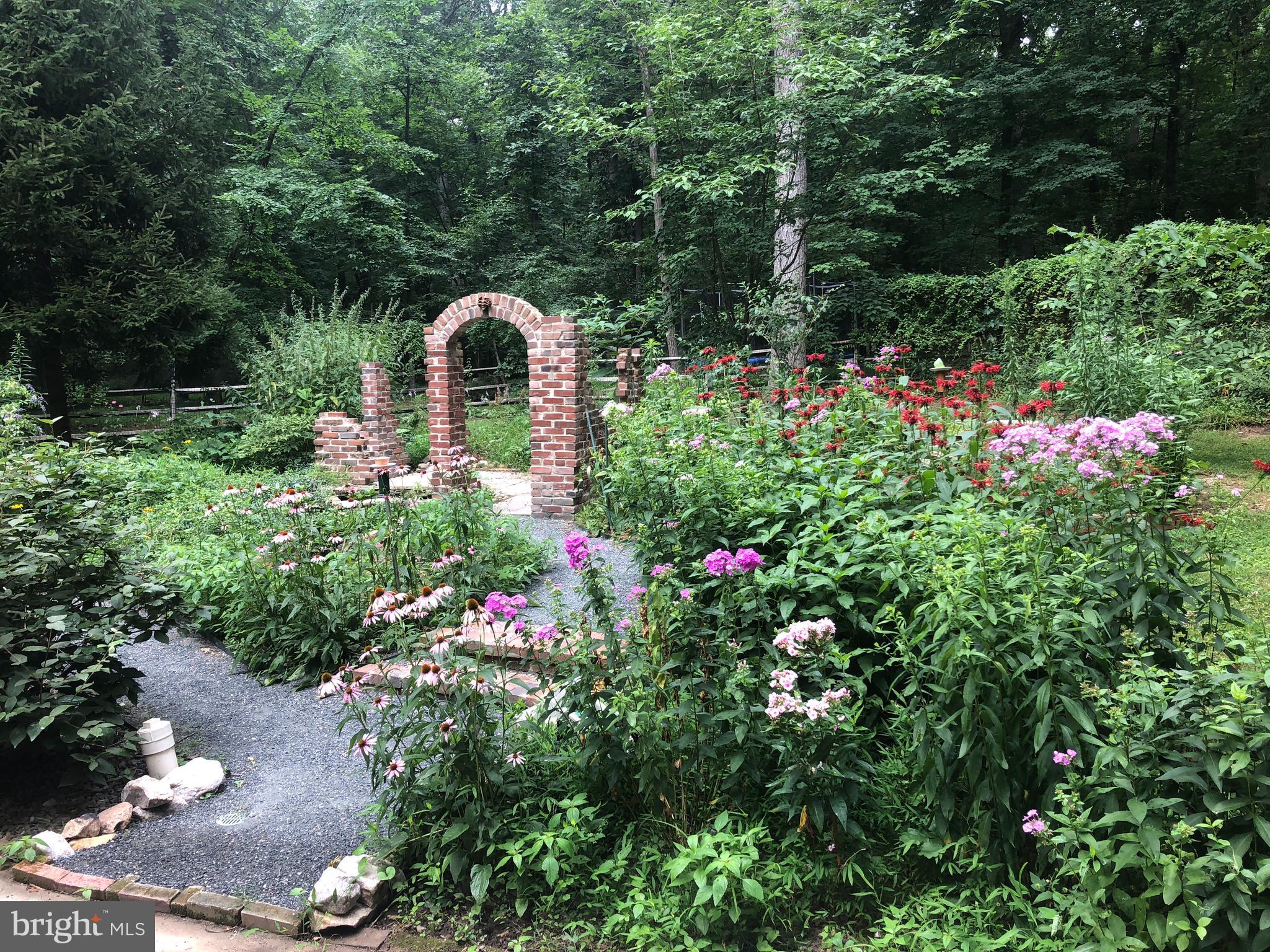12222 Benson Branch Road Ellicott City, MD 21042 - Photo 39 of 67 Rear Garden in bloom mid-June